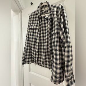 Plaid Button-Up Shirt